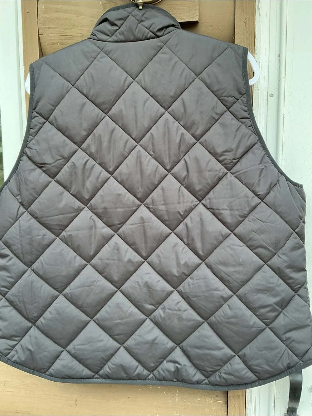 J.Crew Quilted Vest Women’s 2X Black Gingham Lined NWT - Picture 7 of 12